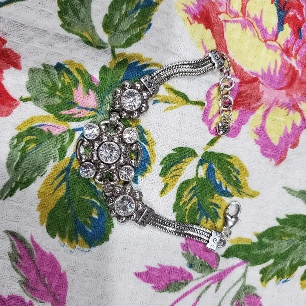Brighton gorgeous starburst jeweled crystal‎ bracelet new!!!